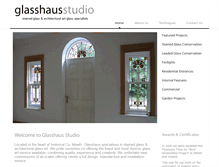 Tablet Screenshot of glasshaus.ie